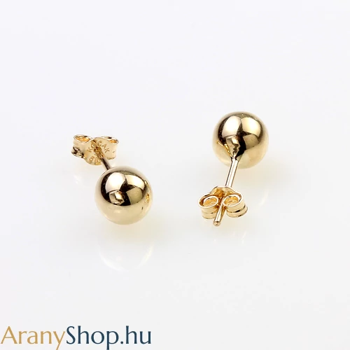 14k arany stekkeres gömb fülbevaló ø8mm