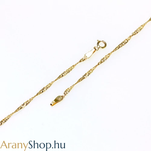 14k arany tömör szingapuri nyaklánc ø1.7mm
