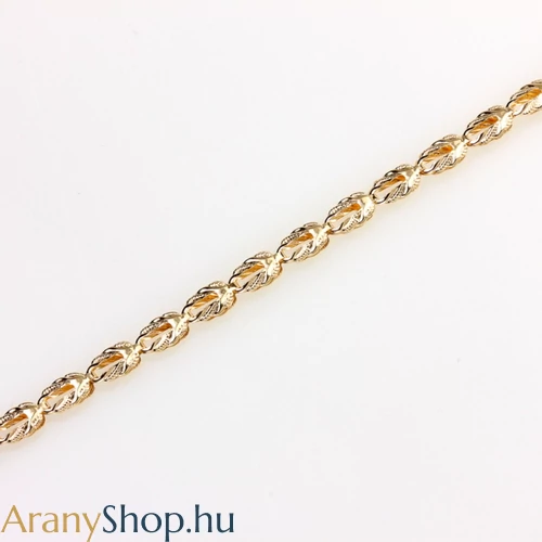 14 karátos arany bokalánc 24.5-27cm-es (állítható)