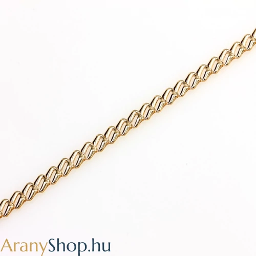 14 karátos arany bokalánc 22.5-24.5cm-es (állítható)