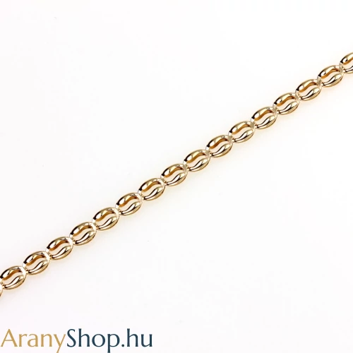 14 karátos arany bokalánc 24-26cm-es (állítható)