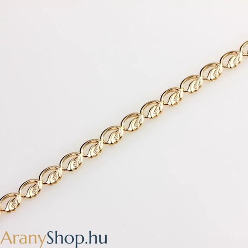 14 karátos arany bokalánc 23-25cm-es (állítható)