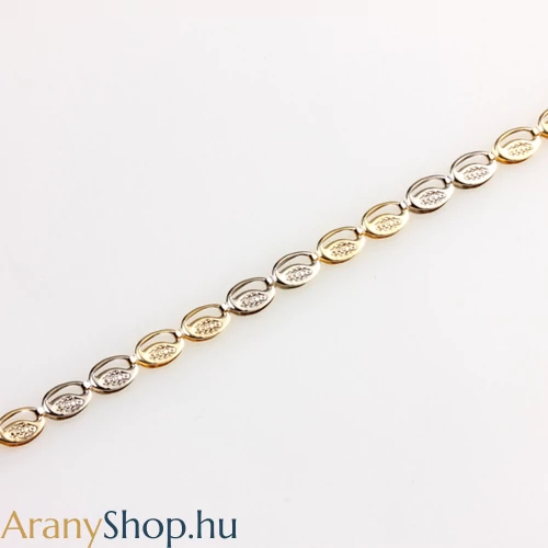 14 karátos arany bokalánc 24.5-26.5cm-es (állítható)