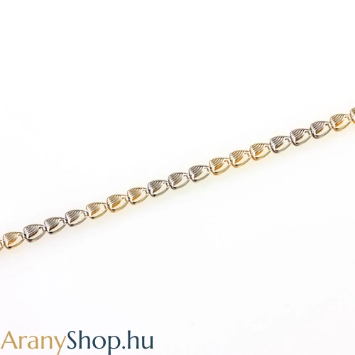14 karátos arany bokalánc 25-26.5cm-es (állítható)