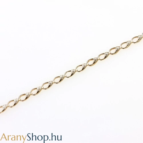 14 karátos arany bokalánc 24.5-26.5cm-es (állítható)