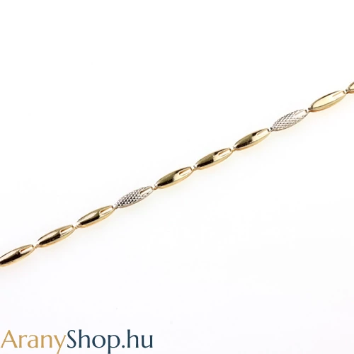 14 karátos arany bokalánc 23.5-26cm-es (állítható)