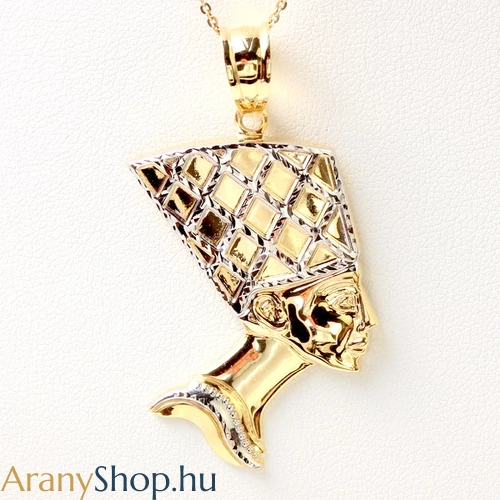 14karátos arany nefertiti fej medál