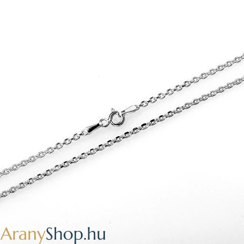 14k fehér arany anker nyaklánc ø0.8mm