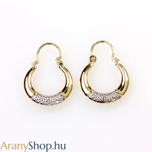 14karátos arany kreola fülbevaló