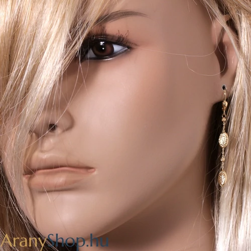 14karátos arany csüngős fülbevaló