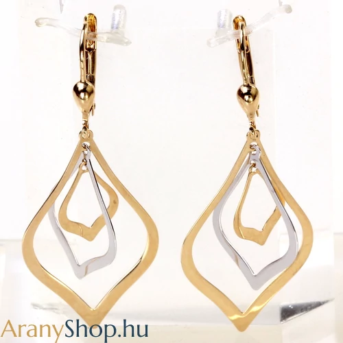 14karátos arany csüngős fülbevaló