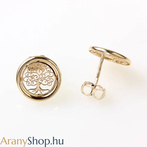 14karátos arany stekkeres életfa fülbevaló