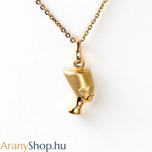 14karátos arany nefertiti fej medál