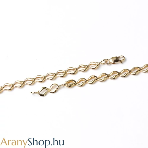 14k arany bokalánc 24 cm - 25.5 cm-es (állítható)