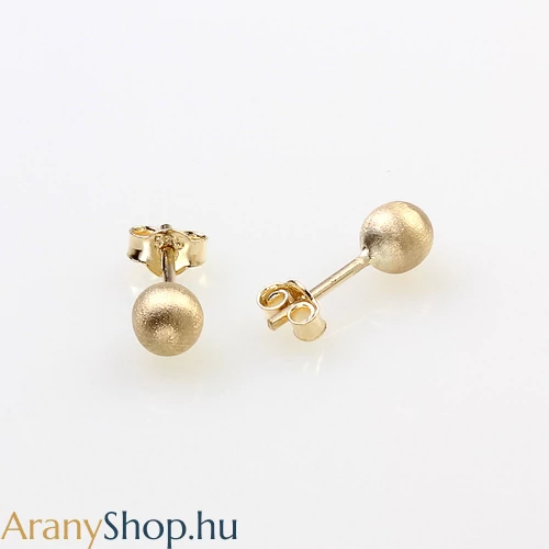 14k arany stekkeres gömb fülbevaló ø5mm