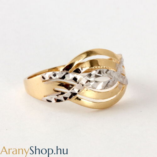 14 karátos arany női gyűrű
