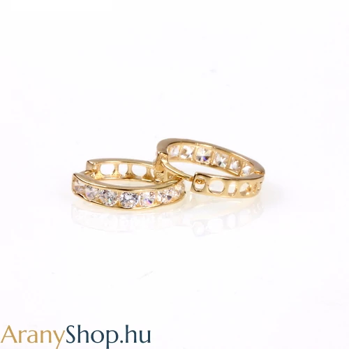 14k arany gyerek karika fülbevaló 11 mm-es