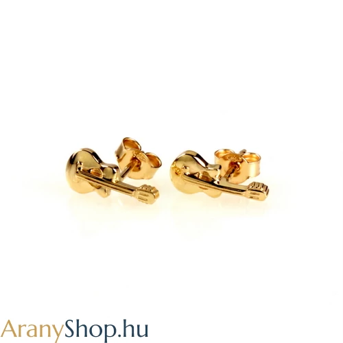 14karátos arany gitár fülbevaló