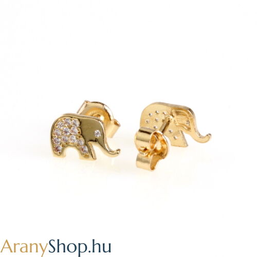 14karátos arany elefánt fülbevaló