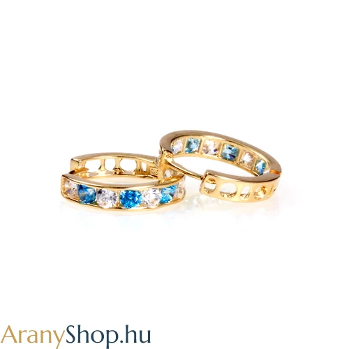14k arany gyerek karika fülbevaló 13.5mm-es