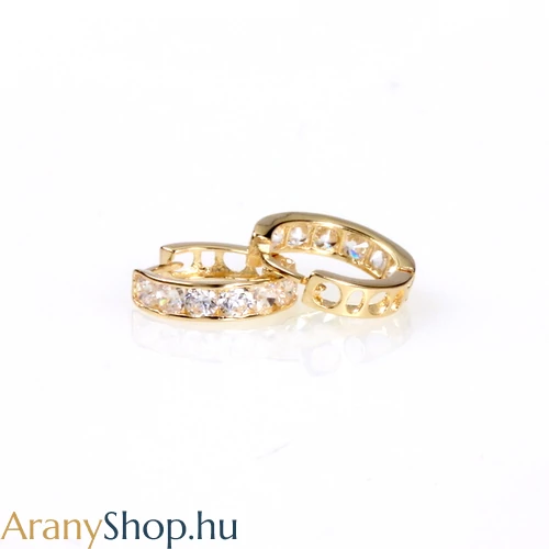 14k arany baba karika fülbevaló 11mm-es