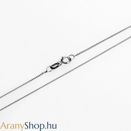 14k fehér arany velencei kocka nyaklánc ø0.6mm