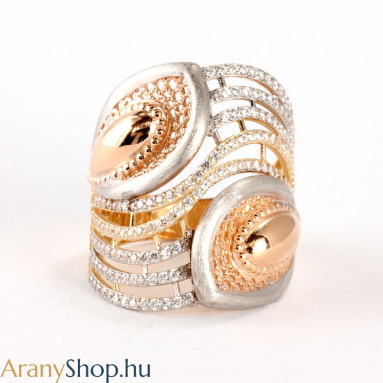14k arany női gyűrű cikónia kővel